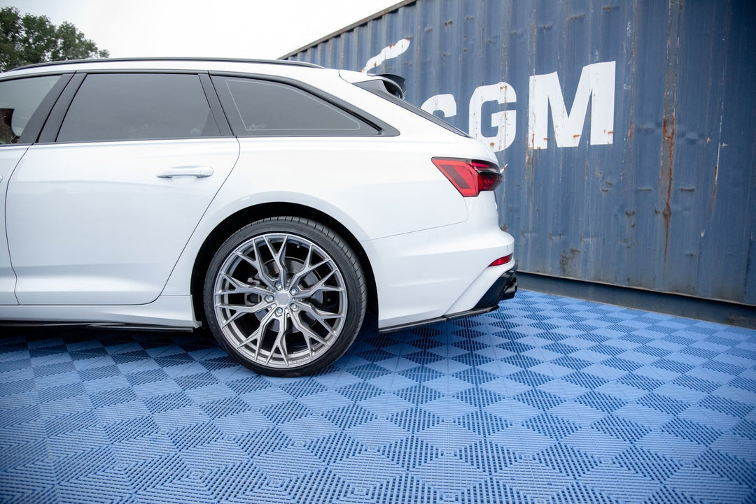 REAR SIDE SPLITTERS AUDI A6 C8 S-LINE (set for Maxton valance)
