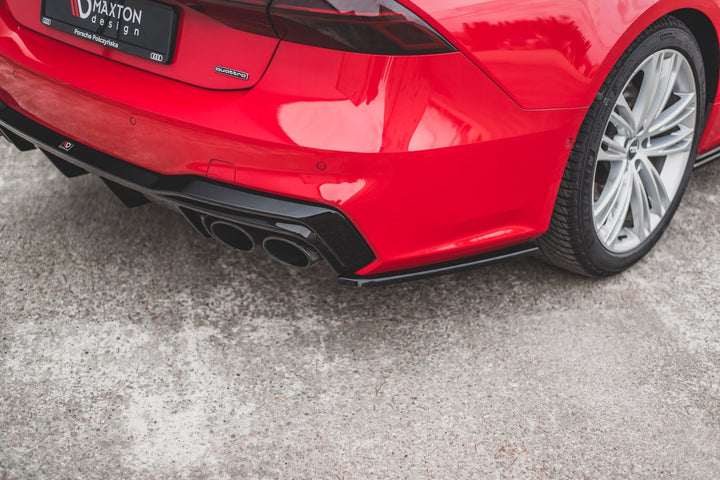REAR SIDE SPLITTERS AUDI S7 C8 S-LINE (set for Maxton valance)