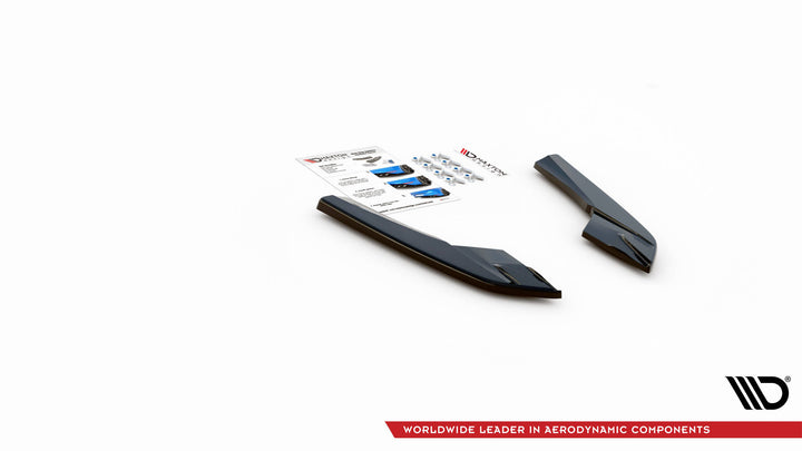 REAR SIDE SPLITTERS AUDI S3 SEDAN 8V (set for Maxton valance)
