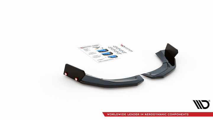 REAR SIDE SPLITTERS + FLAPS V.2 MERCEDES-AMG A45 S