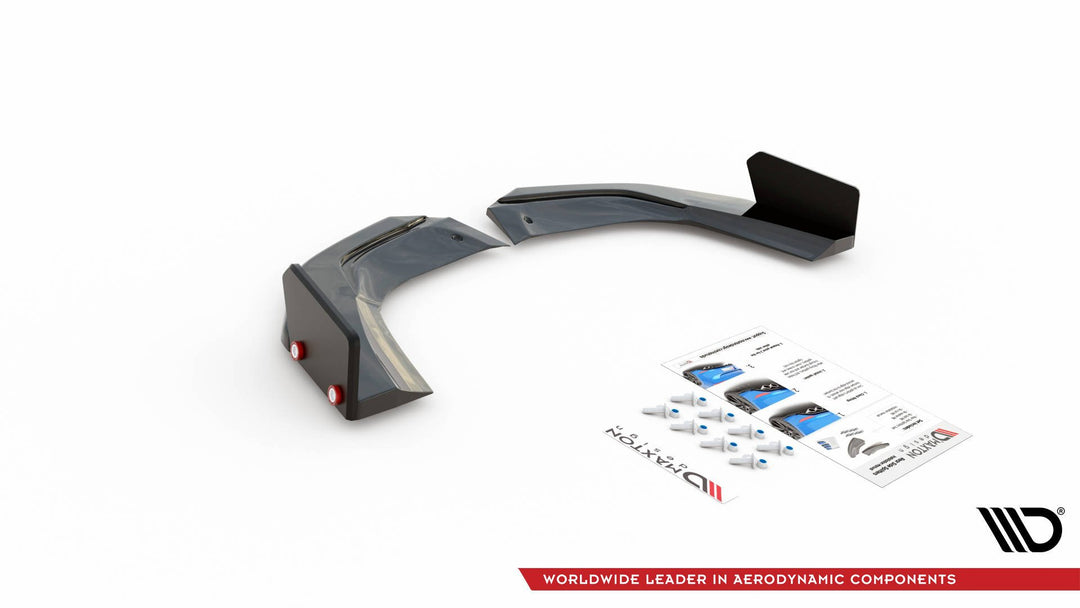 REAR SIDE SPLITTERS + FLAPS V.2 MERCEDES-AMG A45 S