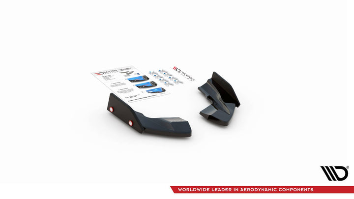 REAR SIDE SPLITTERS + FLAPS V.2 VOLKSWAGEN GOLF R MK8