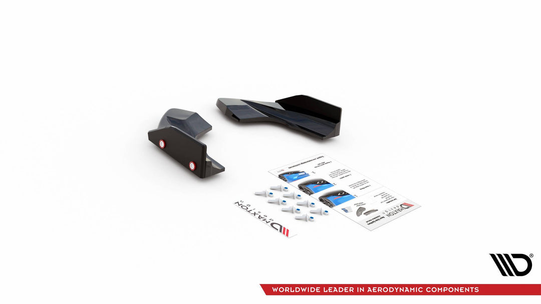 REAR SIDE SPLITTERS + FLAPS V.2 VOLKSWAGEN GOLF R MK8