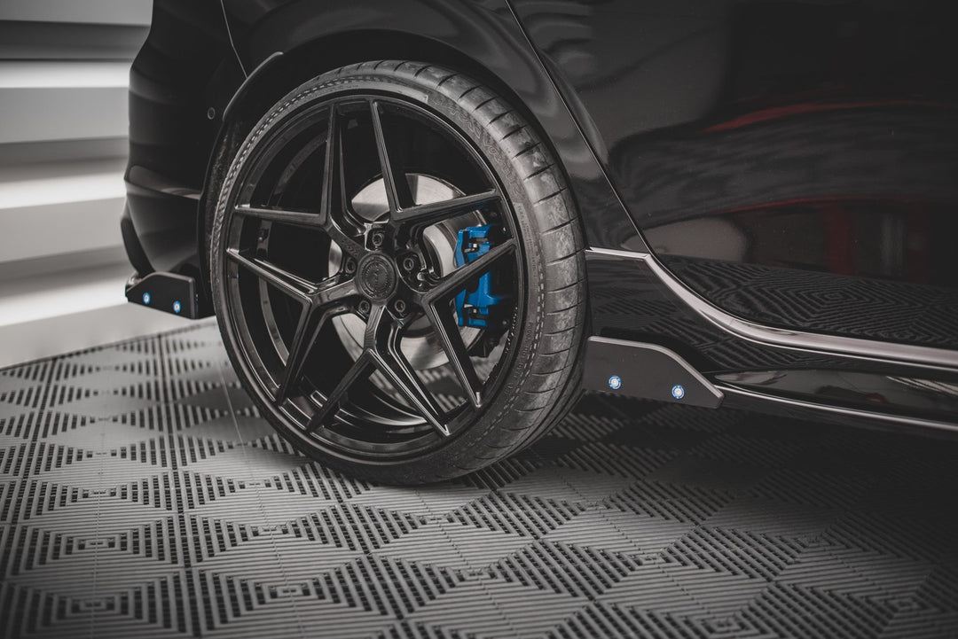 REAR SIDE SPLITTERS + FLAPS V.2 VOLKSWAGEN GOLF R MK8