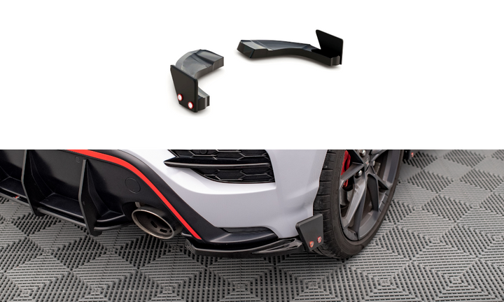 Rear Side Splitters V.1 + Flaps Hyundai Kona N Mk2