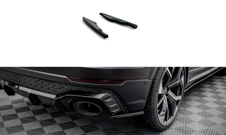 REAR SIDE SPLITTERS V.2 AUDI RSQ8 MK1 (set for Maxton valance)
