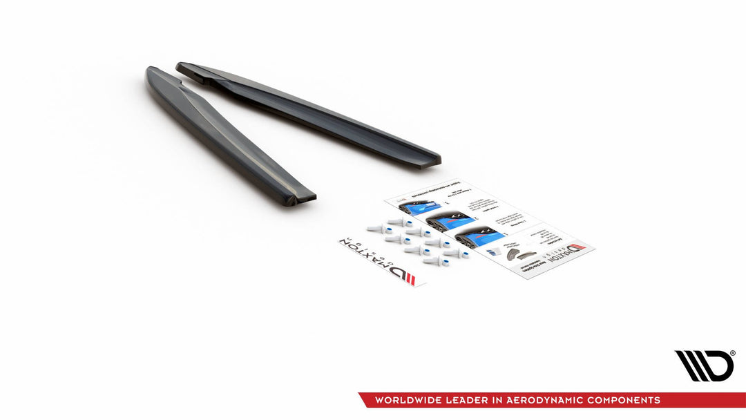 REAR SIDE SPLITTERS V.2 AUDI S8 D4 FACELIFT (set for Maxton valance)