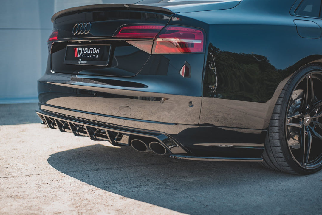 REAR SIDE SPLITTERS V.2 AUDI S8 D4 FACELIFT (set for Maxton valance)