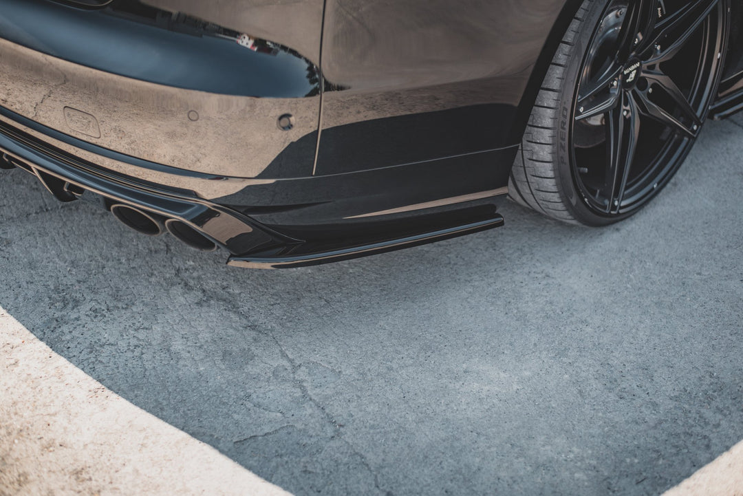 REAR SIDE SPLITTERS V.2 AUDI S8 D4 FACELIFT (set for Maxton valance)