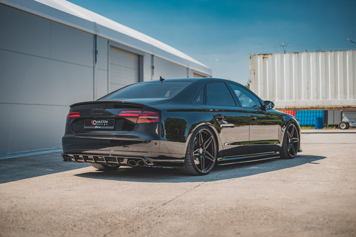 REAR SIDE SPLITTERS V.2 AUDI S8 D4 FACELIFT (set for Maxton valance)
