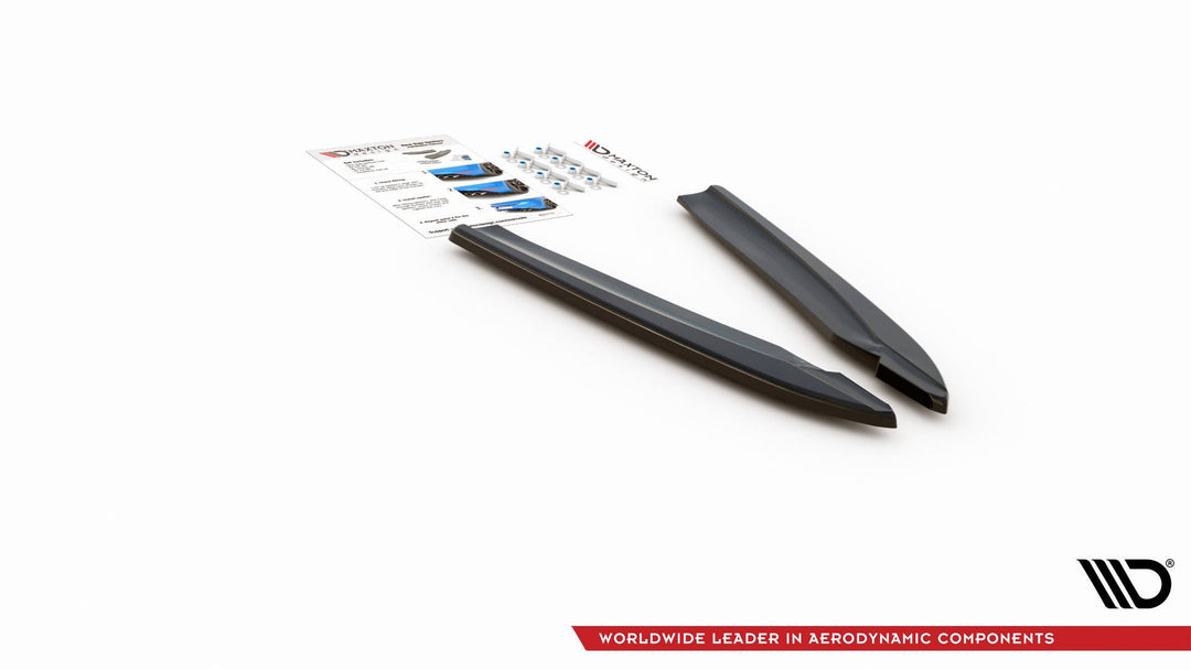 REAR SIDE SPLITTERS V.2 AUDI S8 D4 FACELIFT (set for Maxton valance)