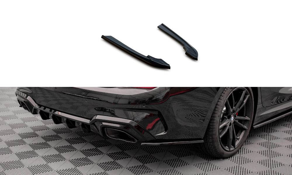 REAR SIDE SPLITTERS V.3 BMW 3 M-PACK / M340 G20 / G21 (set for Maxton Valance)