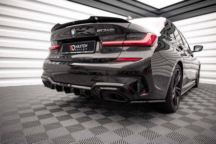REAR SIDE SPLITTERS V.3 BMW 3 M-PACK / M340 G20 / G21 (set for Maxton Valance)
