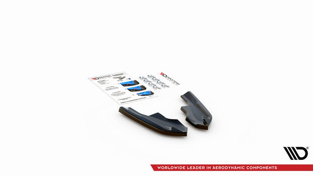 REAR SIDE SPLITTERS V.4 FOR VOLKSWAGEN GOLF R MK8 (SET FOR VALANCE V.2)