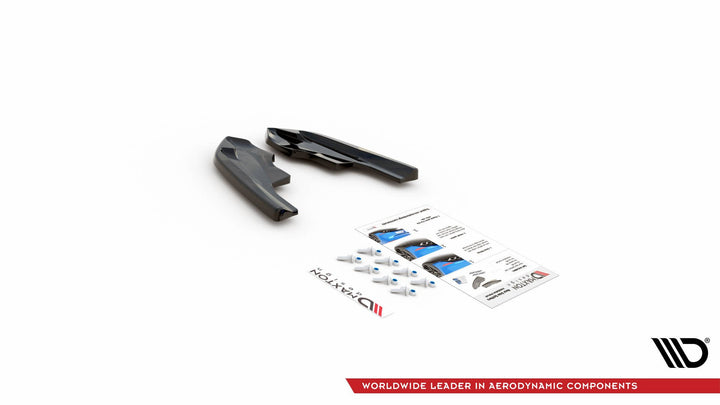 REAR SIDE SPLITTERS V.4 FOR VOLKSWAGEN GOLF R MK8 (SET FOR MAXTON VALANCE V.2)