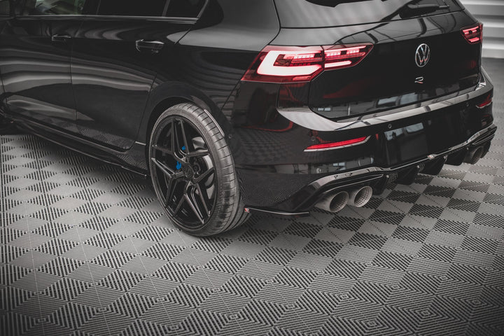 REAR SIDE SPLITTERS V.4 FOR VOLKSWAGEN GOLF R MK8 (SET FOR MAXTON VALANCE V.2)