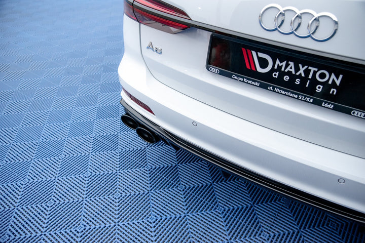 REAR VALANCE + EXHAUST ENDS IMITATION AUDI A6 C8 S-LINE