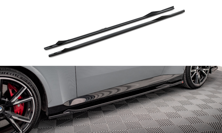 SIDE SKIRTS DIFFUSERS V.2 BMW 2 COUPE M-PACK / M240I G42