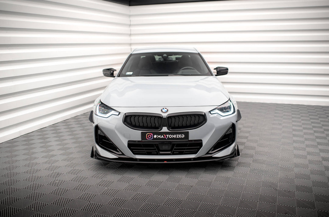 STREET PRO FRONT SPLITTER + FLAPS BMW 2 COUPE M-PACK / M240I G42