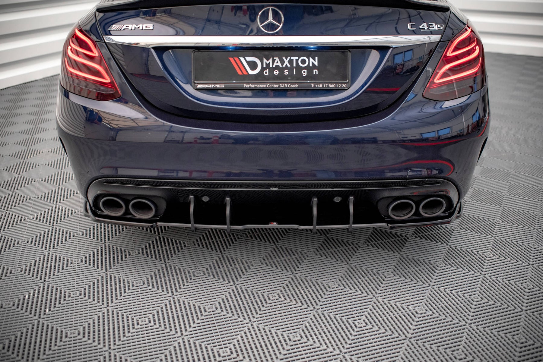 STREET PRO REAR DIFFUSER MERCEDES-BENZ C 43 SEDAN W205 FACELIFT ...