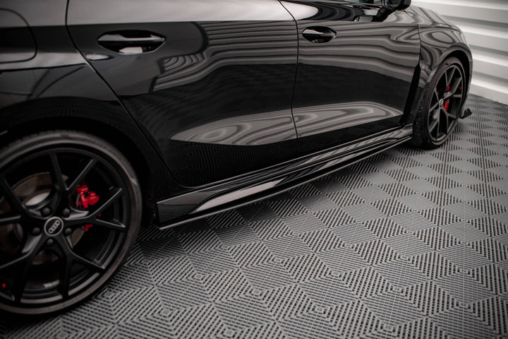STREET PRO SIDE SKIRTS DIFFUSERS AUDI RS3 SPORTBACK / SEDAN 8Y