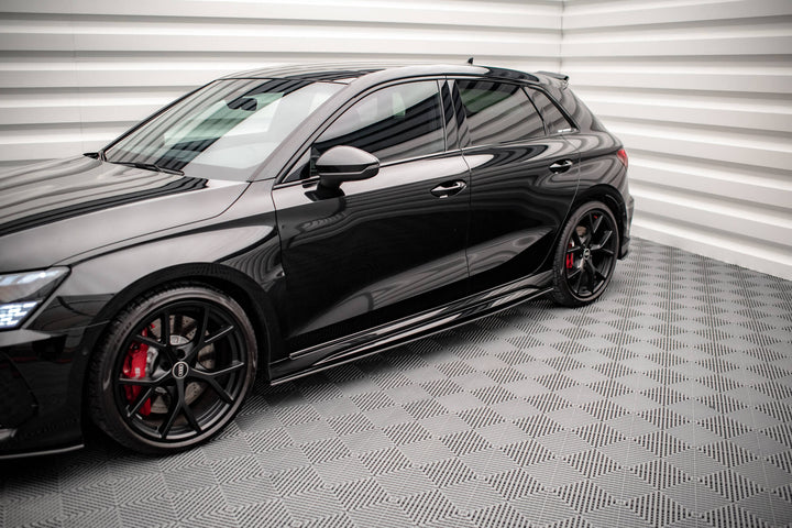 STREET PRO SIDE SKIRTS DIFFUSERS AUDI RS3 SPORTBACK / SEDAN 8Y