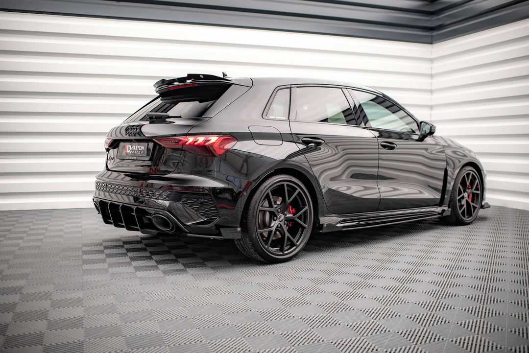 STREET PRO SIDE SKIRTS DIFFUSERS + FLAPS AUDI RS3 SPORTBACK / SEDAN 8Y