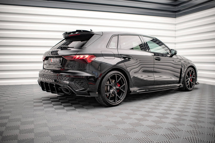 STREET PRO SIDE SKIRTS DIFFUSERS + FLAPS AUDI RS3 SPORTBACK / SEDAN 8Y