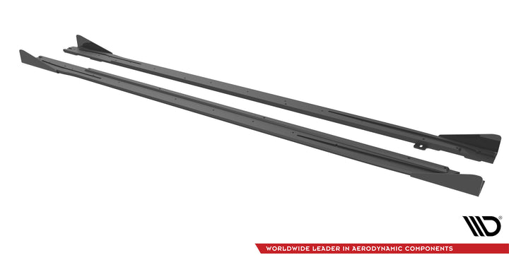 STREET PRO SIDE SKIRTS DIFFUSERS + FLAPS AUDI S3 / A3 S-LINE 8Y