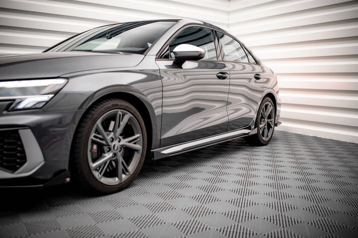 STREET PRO SIDE SKIRTS DIFFUSERS + FLAPS AUDI S3 / A3 S-LINE 8Y