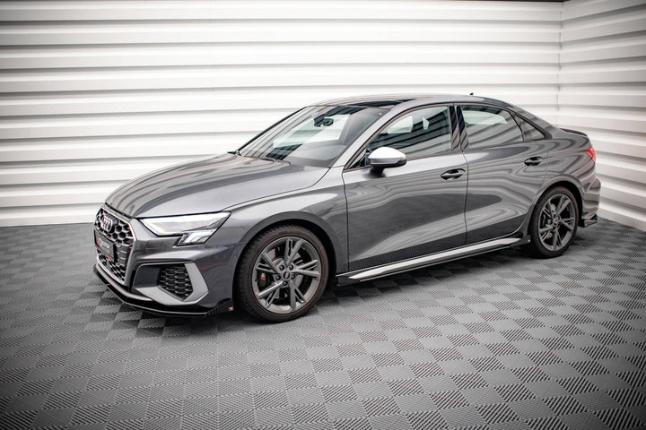 STREET PRO SIDE SKIRTS DIFFUSERS + FLAPS AUDI S3 / A3 S-LINE 8Y