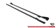 STREET PRO SIDE SKIRTS DIFFUSERS + FLAPS BMW 2 COUPE M-PACK / M240I G42