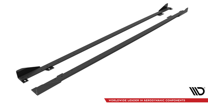 STREET PRO SIDE SKIRTS DIFFUSERS + FLAPS BMW 2 COUPE M-PACK / M240I G42