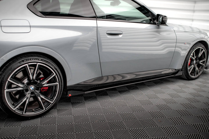 STREET PRO SIDE SKIRTS DIFFUSERS + FLAPS BMW 2 COUPE M-PACK / M240I G42