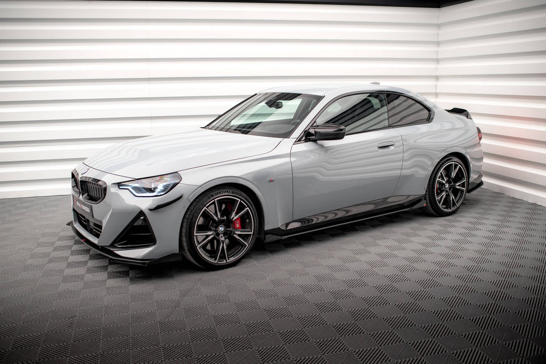STREET PRO SIDE SKIRTS DIFFUSERS + FLAPS BMW 2 COUPE M-PACK / M240I G42