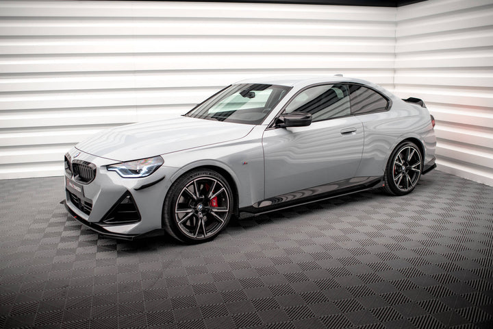 STREET PRO SIDE SKIRTS DIFFUSERS + FLAPS BMW 2 COUPE M-PACK / M240I G42