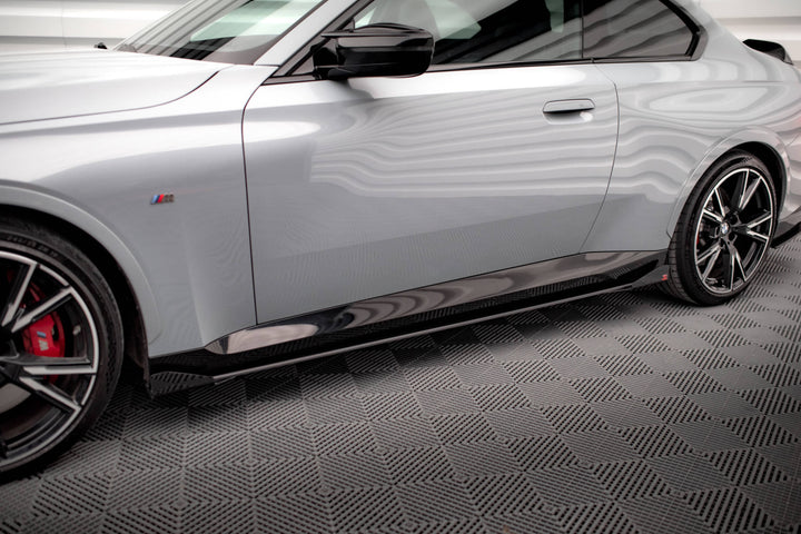 STREET PRO SIDE SKIRTS DIFFUSERS + FLAPS BMW 2 COUPE M-PACK / M240I G42