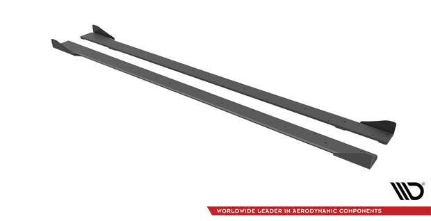 STREET PRO SIDE SKIRTS DIFFUSERS + FLAPS VOLKSWAGEN GOLF R MK7