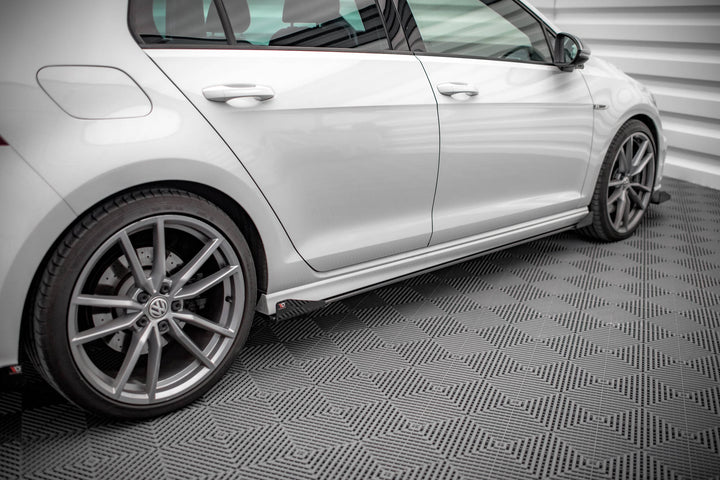 STREET PRO SIDE SKIRTS DIFFUSERS + FLAPS VOLKSWAGEN GOLF R MK7