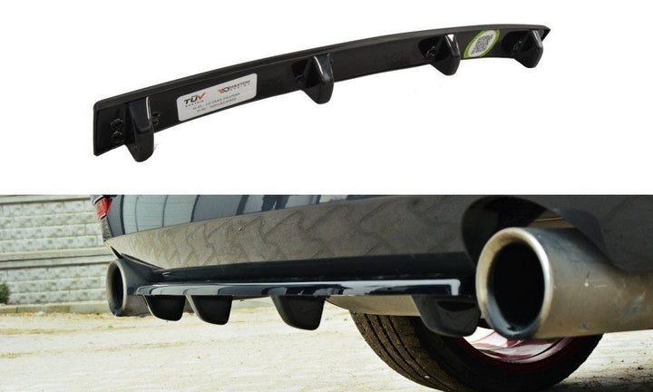 CENTRAL REAR SPLITTER BMW 4 F32 M-PACK (WITH VERTICAL BARS)