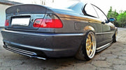 CENTRAL REAR SPLITTER FOR BMW 3 E46 MPACK COUPE (WITHOUT VERTICAL BARS)