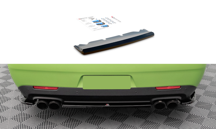 CENTRAL REAR SPLITTER FOR DODGE CHALLENGER SRT HELLCAT WIDEBODY MK3