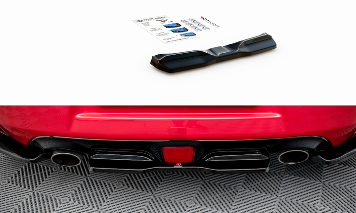 CENTRAL REAR SPLITTER FOR V.2 NISSAN 370Z