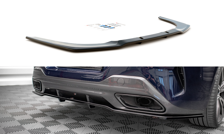 CENTRAL REAR SPLITTER (WITH VERTICAL BARS) BMW 8 GRAN COUPE M-PACK G16