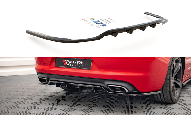 CENTRAL REAR SPLITTER (WITH VERTICAL BARS) DODGE CHARGER RT MK7 FACELIFT