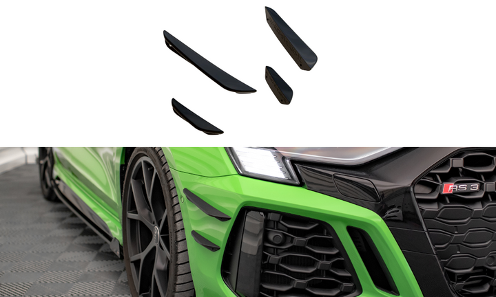 FRONT BUMPER WINGS (CANARDS) AUDI RS3 8Y