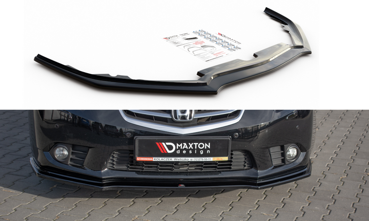 FRONT SPLITTER ACURA TSX CU2 FFACELIFT / HONDA ACCORD VIII (CU SERIES) FACELIFT