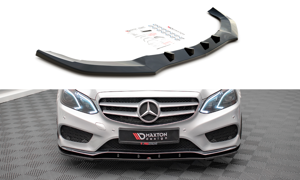 FRONT SPLITTER V.1 MERCEDES-BENZ E AMG-LINE SEDAN W212 FACELIFT