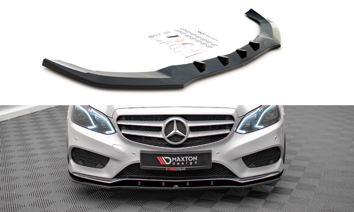 FRONT SPLITTER V.1 MERCEDES-BENZ E AMG-LINE SEDAN W212 FACELIFT