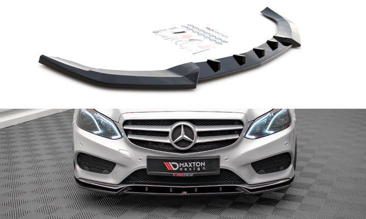 FRONT SPLITTER V.2 MERCEDES-BENZ E AMG-LINE SEDAN W212 FACELIFT
